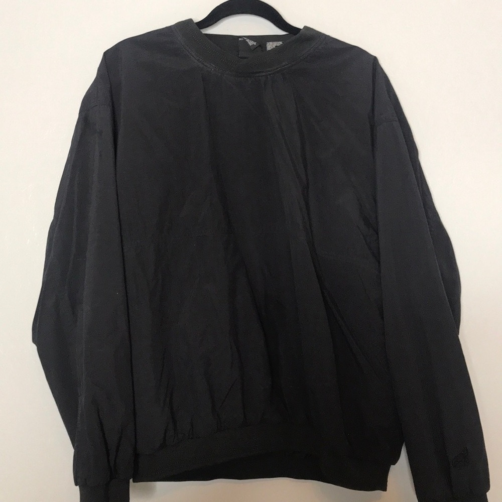 Black Unisex Windbreaker
